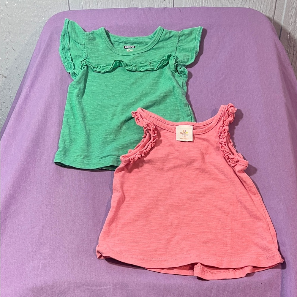 5 for $10 💜 Two Tees Size 12 Months